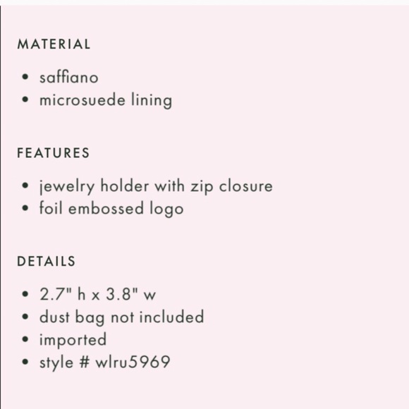 Kate Spade Love birds jewelry holder pink box - Picture 7 of 7